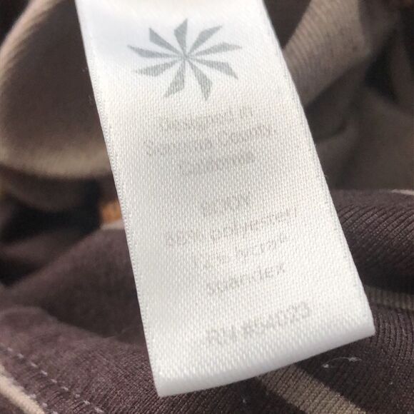 Athleta Brown and gray striped leggings exercise pants fitness pants size M - Picture 6 of 6